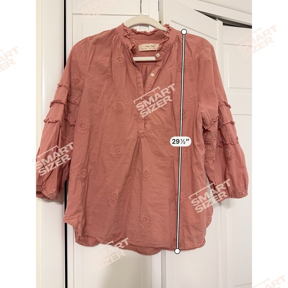 Anthropologie pink Peasant Blouse - Picture 7 of 9